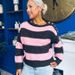 Edel Button Detailed Knitted Jumper Pink