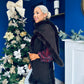 Kerri Faux Fur Trim Scarf Chocolate