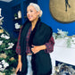 Kerri Faux Fur Trim Scarf Black
