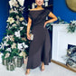 Florie Frill Wrap Maxi Dress Chocolate PRE ORDER Arriving 8 Oct