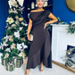 Florie Frill Wrap Maxi Dress Chocolate PRE ORDER Arriving 8 Oct