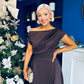 Florie Frill Wrap Maxi Dress Chocolate PRE ORDER Arriving 8 Oct