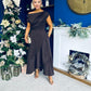 Florie Frill Wrap Maxi Dress Chocolate PRE ORDER Arriving 8 Oct
