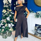 Florie Frill Wrap Maxi Dress Chocolate PRE ORDER Arriving 8 Oct