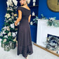 Florie Frill Wrap Maxi Dress Chocolate PRE ORDER Arriving 8 Oct