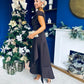 Florie Frill Wrap Maxi Dress Chocolate PRE ORDER Arriving 8 Oct