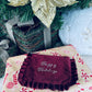 Happy Holidays Cosmetics Bag Wine