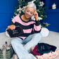 Happy Holidays Cosmetics Bag Chocolate