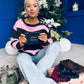 Happy Holidays Cosmetics Bag Black