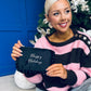 Happy Holidays Cosmetics Bag Black
