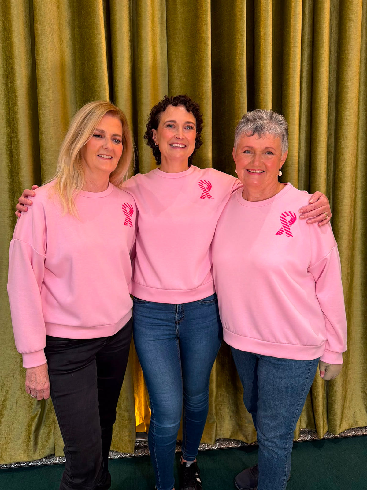 NBCRI Embroidered Light Jumper Pink