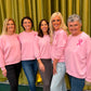 NBCRI Embroidered Light Jumper Pink