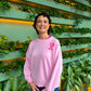 NBCRI Embroidered Light Jumper Pink