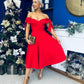 Dawson Bandot Detailed Occasion Dress Red