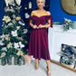 Dawson Bandot Detailed Occasion Dress Burgundy