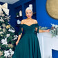 Dawson Bandot Detailed Occasion Dress Forest