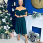 Dawson Bandot Detailed Occasion Dress Forest