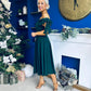 Dawson Bandot Detailed Occasion Dress Forest