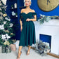 Dawson Bandot Detailed Occasion Dress Forest