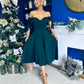 Dawson Bandot Detailed Occasion Dress Forest