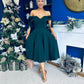 Dawson Bandot Detailed Occasion Dress Forest