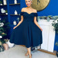 Dawson Bandot Detailed Occasion Dress Navy