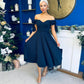 Dawson Bandot Detailed Occasion Dress Navy