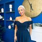 Dawson Bandot Detailed Occasion Dress Navy