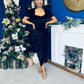 Saoirse Gathered Detail Velvet Occasion Dress Black