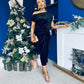 Isabelle Gathered Detail Velvet Occasion Dress Black