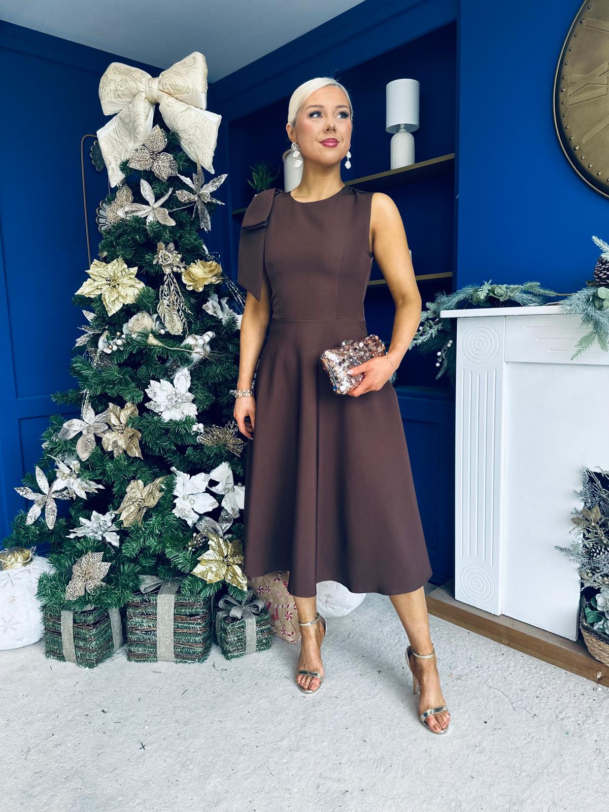 Caitlin Bow Detail Occasion Dress Coco