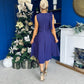 Caitlin Bow Detail Occasion Dress Violet