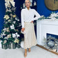 Karena Sequin Midi Skirt Gold