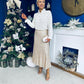 Karena Sequin Midi Skirt Gold
