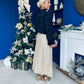 Karena Sequin Midi Skirt Gold