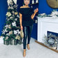Monica Gold Clasp Detail Top Black