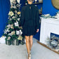 Maura Layered Detail Mini Dress Black