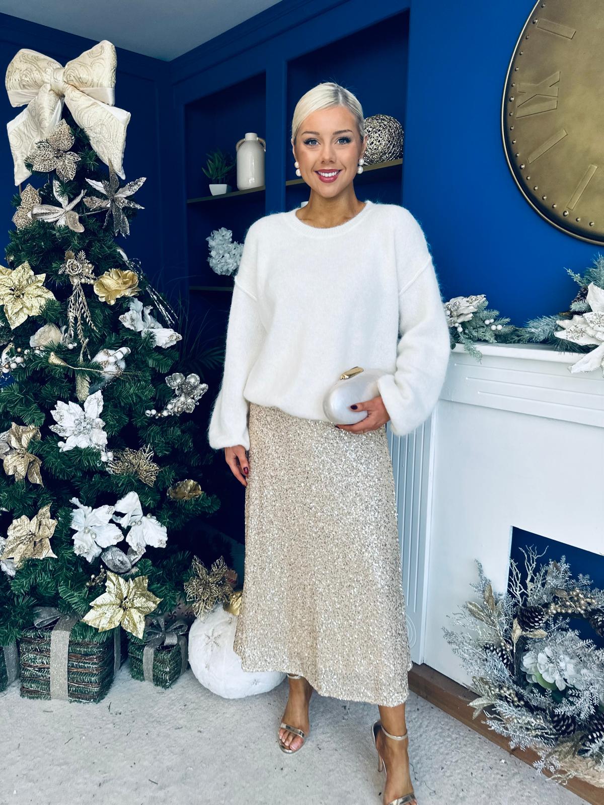 Denise Chenille Jumper Cream