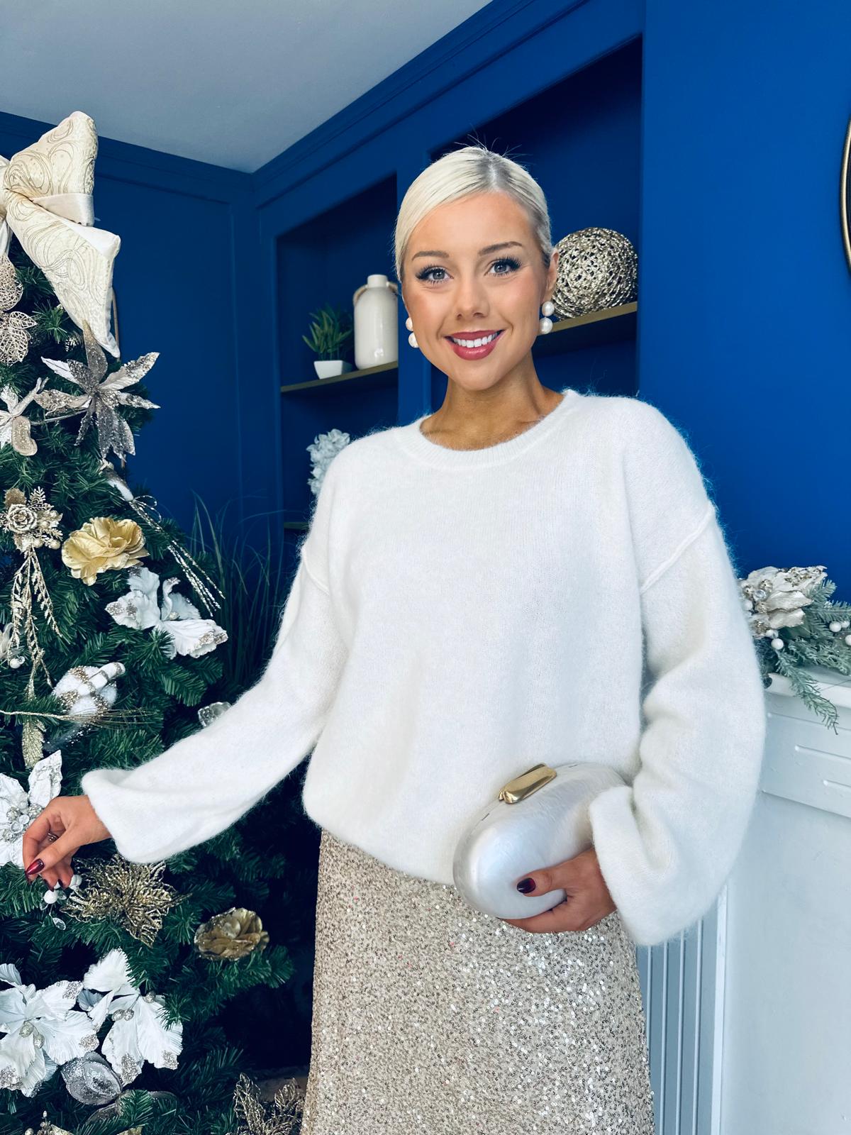Denise Chenille Jumper Cream