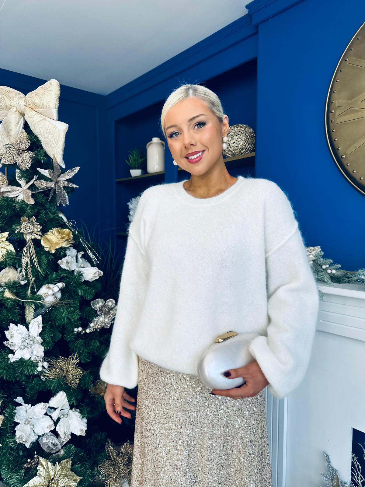 Denise Chenille Jumper Cream