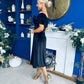 Olivia Velvet Bardot Occasion Dress Black