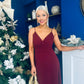 Harlow Strappy Occasion Dress Wine