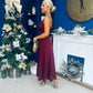 Harlow Strappy Occasion Dress Wine