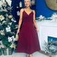 Harlow Strappy Occasion Dress Wine
