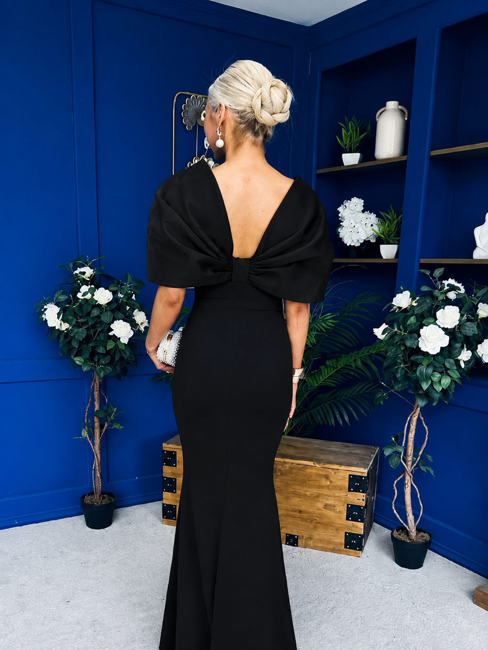 Meadow Detailed Occasion Dress Black