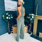 Brandi Halterneck Collared Jumpsuit Khaki
