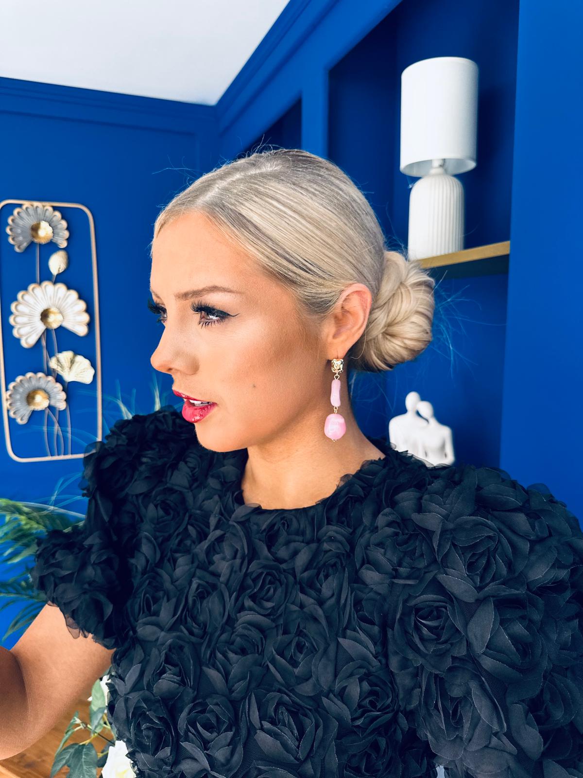 Betty Drop Earrings Rose