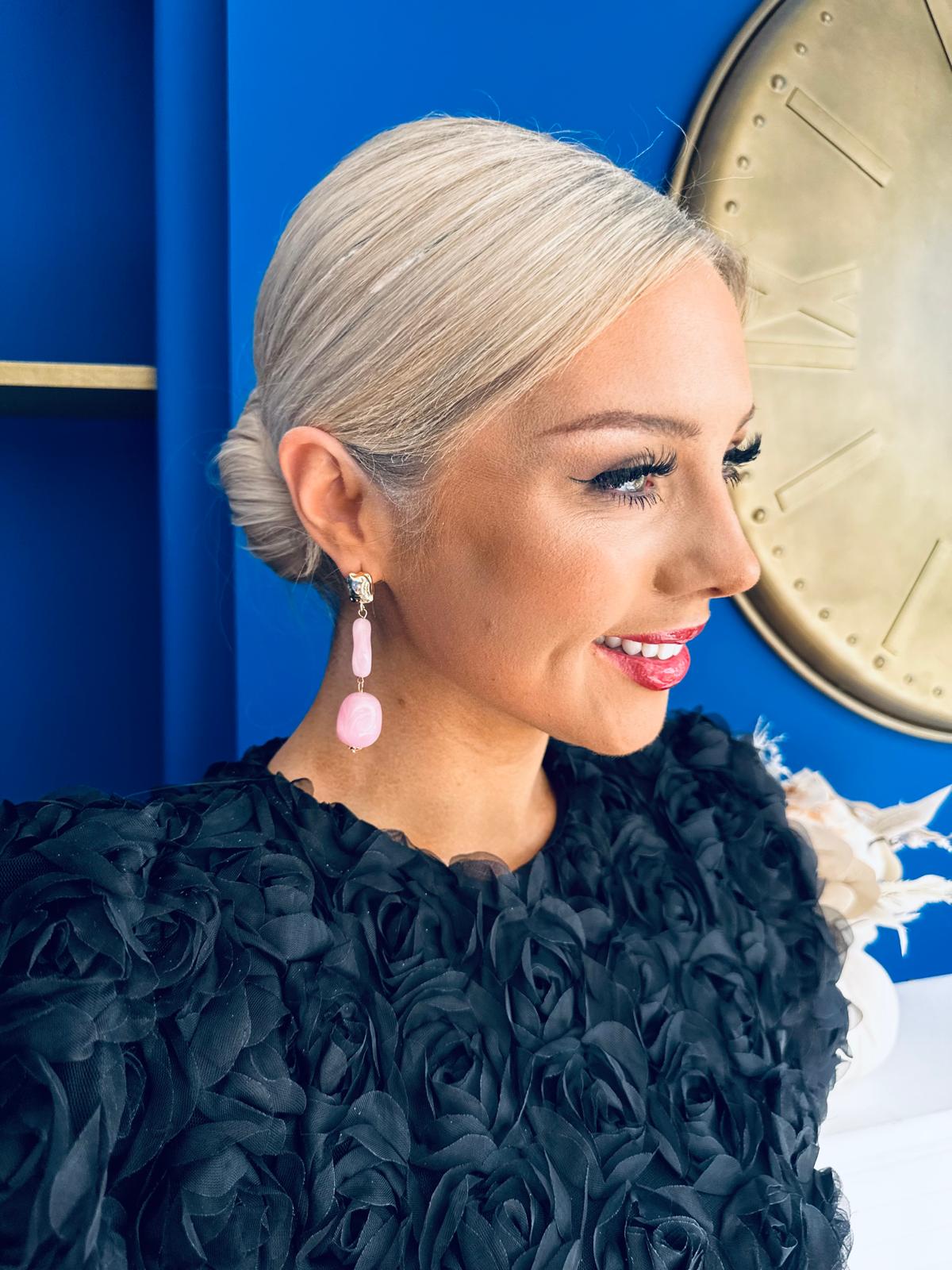 Betty Drop Earrings Rose