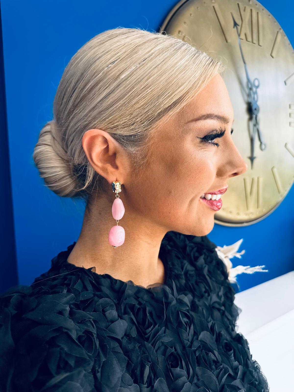 Betty Drop Earrings Rose