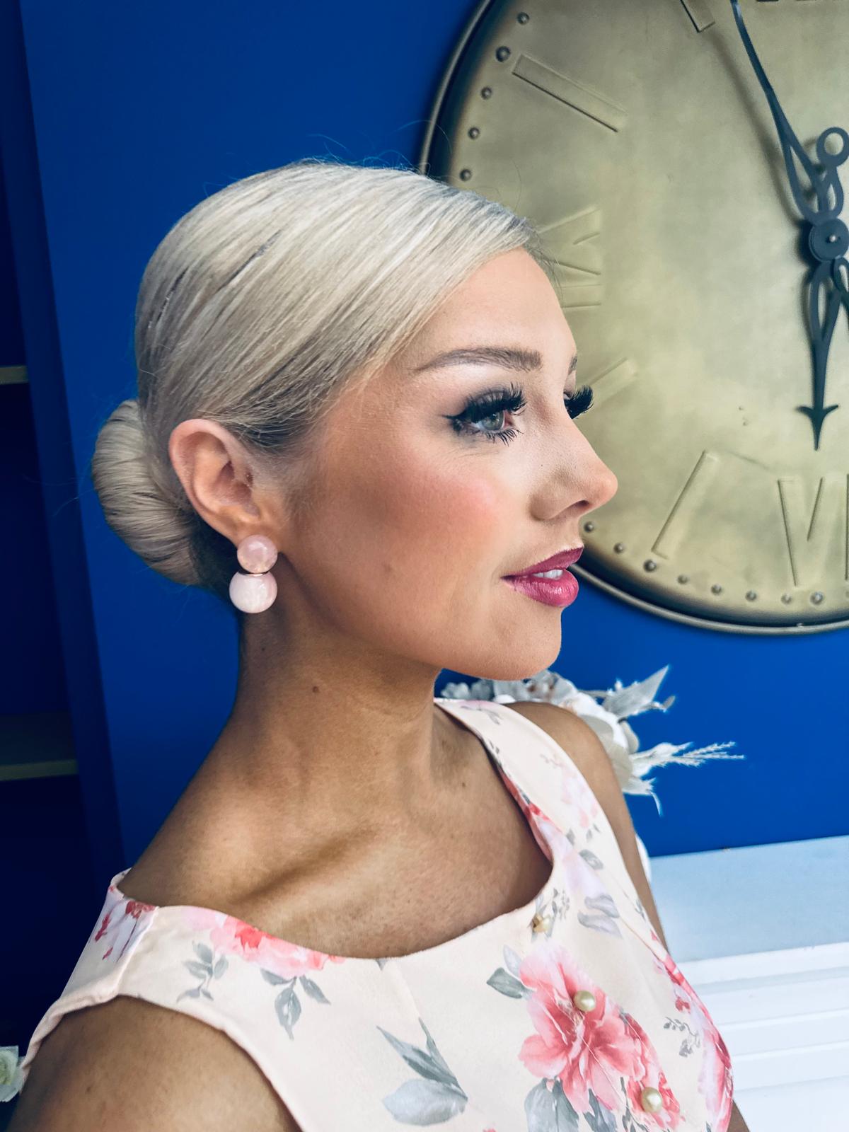 Jenny Drop Earrings Peach